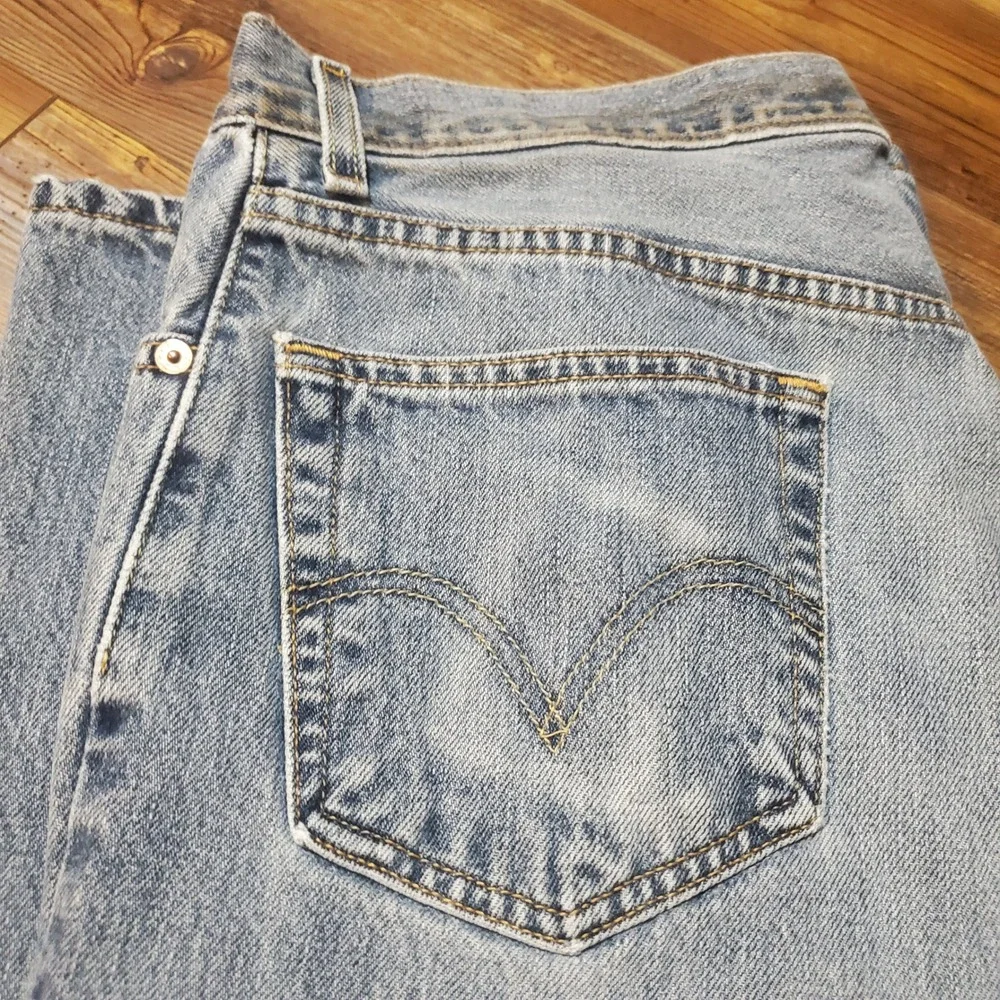Levi 505 Regular Fit Jeans Bundle Lot Mens 36x30 Vintage Distressed Light Wash